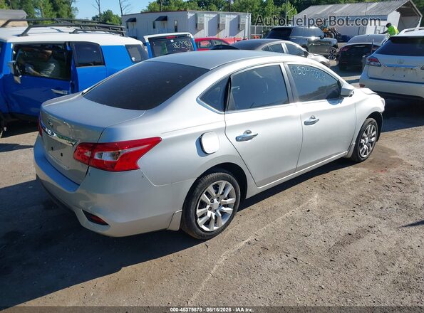3N1AB7AP8HY360348 2017 NISSAN SENTRA Серебряный Задняя правая четверть