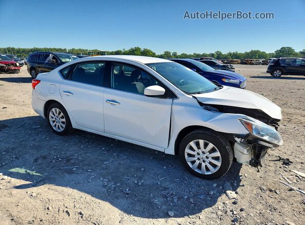 3N1AB7AP8HY363721 2017 NISSAN SENTRA White Przód prawy