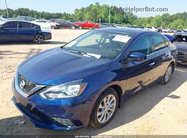 3N1AB7AP8JL620704 2018 NISSAN SENTRA Dark Blue წინა მარცხენა ხედი სამი მეოთხედიდან
