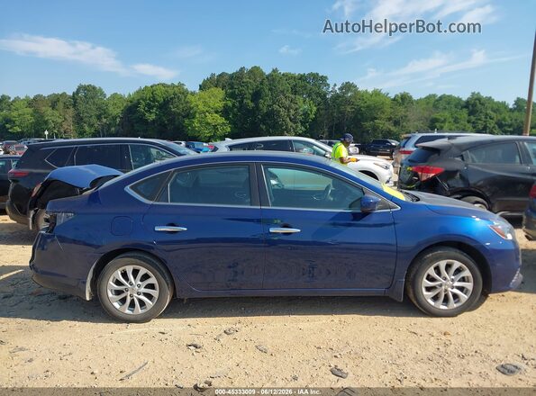 3N1AB7AP8JL620704 2018 NISSAN SENTRA Dark Blue უკანა სალონის ხედი