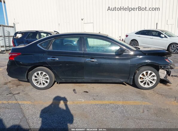 3N1AB7AP8JL624526 2018 NISSAN SENTRA Black Սարքավորումների վահանակի տեսք