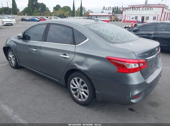 3N1AB7AP8JL625420 2018 NISSAN SENTRA Серый Задняя левая четверть