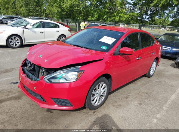 3N1AB7AP8JL642363 2018 NISSAN SENTRA Red Przód lewy