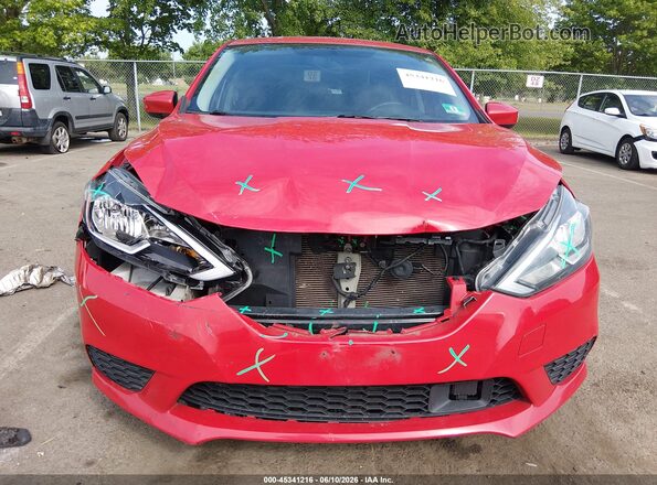 3N1AB7AP8JL642363 2018 NISSAN SENTRA Red Widok z przodu