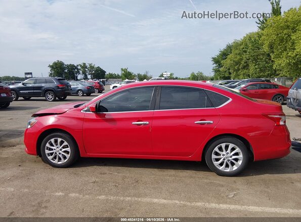 3N1AB7AP8JL642363 2018 NISSAN SENTRA Red Widok wnętrza 360 stopni
