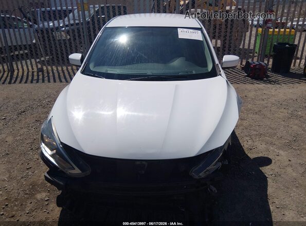 3N1AB7AP8JY209824 2018 NISSAN SENTRA White Widok zestawu wskaźników