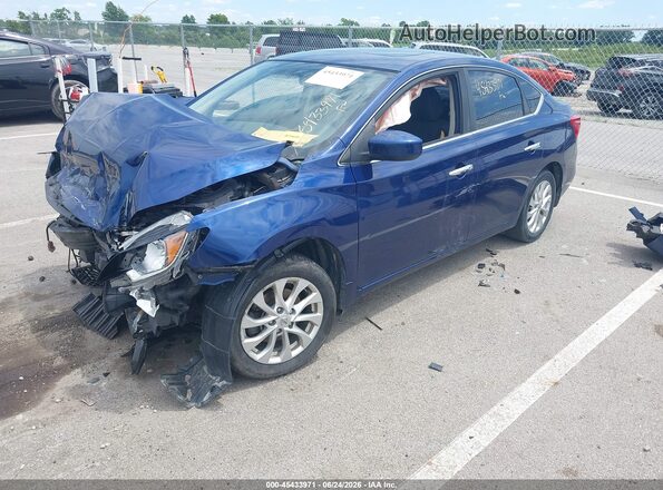 3N1AB7AP8JY220239 2018 NISSAN SENTRA Blue Front left
