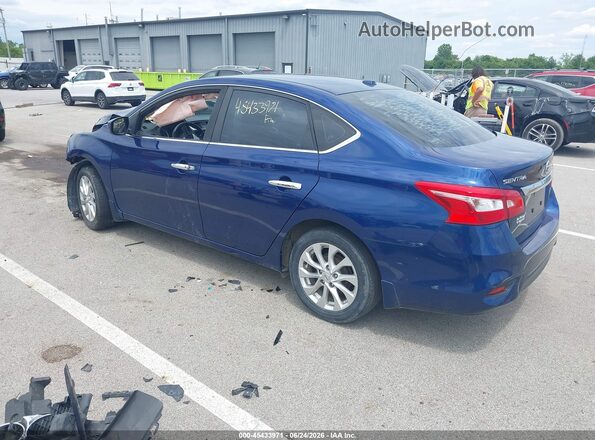 3N1AB7AP8JY220239 2018 NISSAN SENTRA Blue Rear left