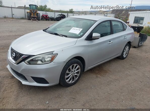 3N1AB7AP8JY251670 2018 NISSAN SENTRA Silver Przód lewy