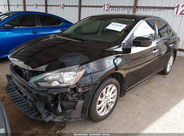 3N1AB7AP8JY260563 2018 NISSAN SENTRA Black Vista tres cuartos delantera izquierda