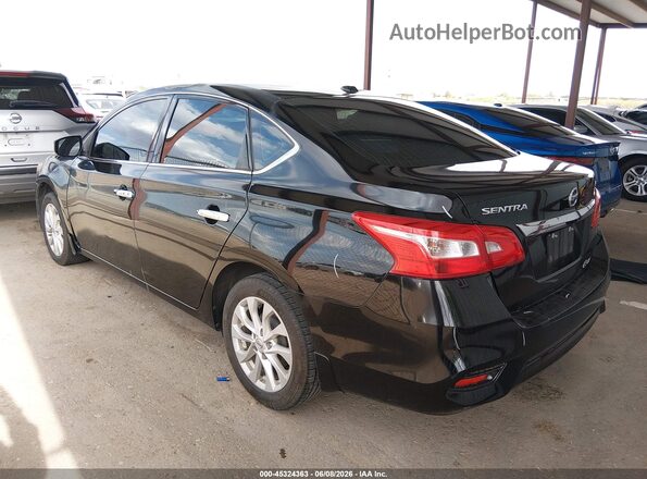 3N1AB7AP8JY260563 2018 NISSAN SENTRA Black Trasero izquierdo