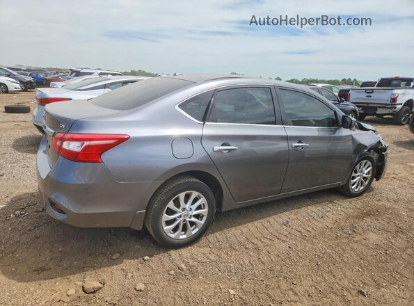 3N1AB7AP8JY262393 2018 NISSAN SENTRA Gray Trasero derecho