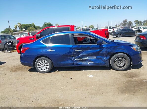 3N1AB7AP8JY277248 2018 NISSAN SENTRA Blue Սալոնի հետևի տեսք