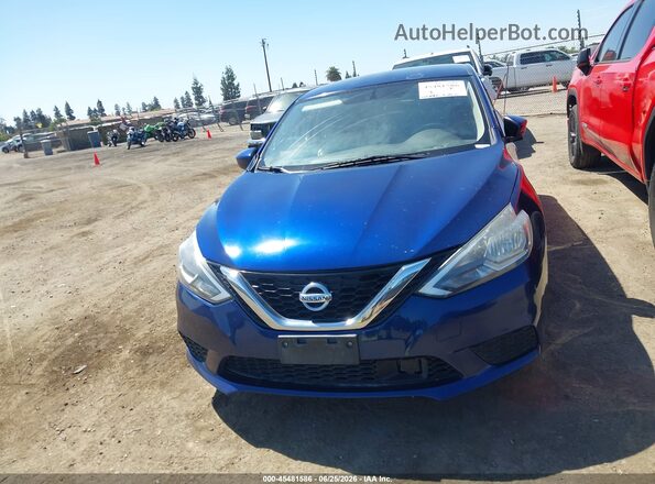 3N1AB7AP8JY277248 2018 NISSAN SENTRA Blue Սարքավորումների վահանակի տեսք