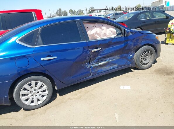 3N1AB7AP8JY277248 2018 NISSAN SENTRA Blue Դիմացի տեսք