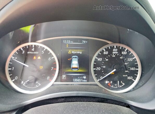 3N1AB7AP8JY286712 2018 NISSAN SENTRA White Vista del cuadro de instrumentos