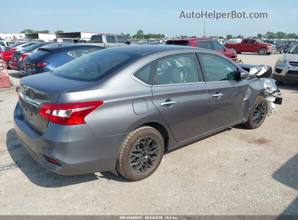 3N1AB7AP8JY310572 2018 NISSAN SENTRA Серый Задняя правая четверть