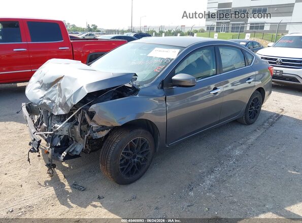 3N1AB7AP8JY310572 2018 NISSAN SENTRA Серый Передняя левая четверть