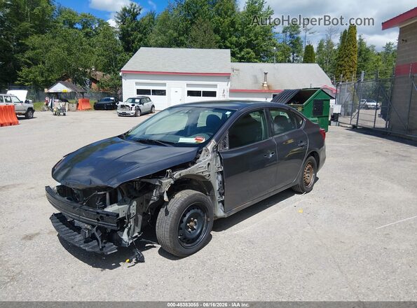 3N1AB7AP8JY318039 2018 NISSAN SENTRA Gray Przód lewy