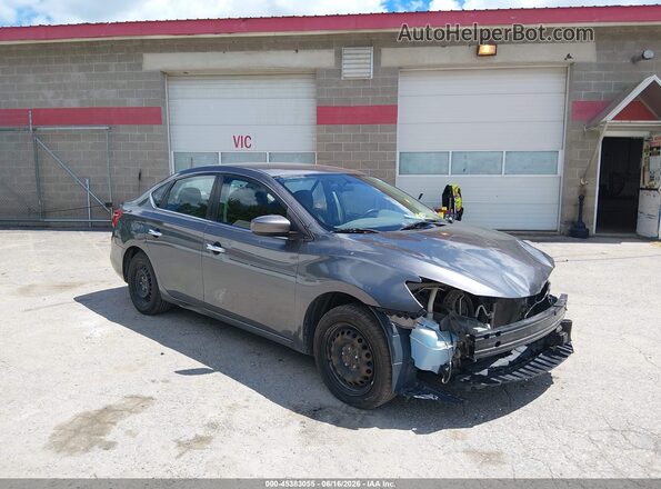 3N1AB7AP8JY318039 2018 NISSAN SENTRA Gray Widok wnętrza z tyłu