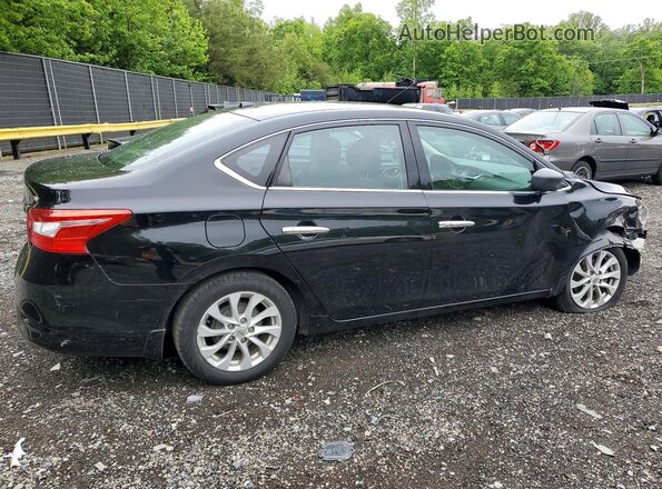 3N1AB7AP8JY341983 2018 NISSAN SENTRA Черный Задняя правая четверть