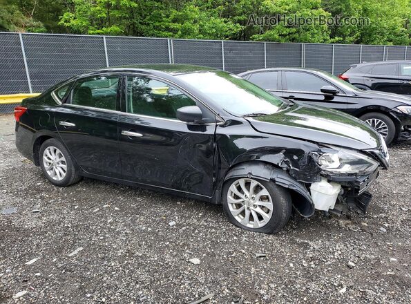 3N1AB7AP8JY341983 2018 NISSAN SENTRA Черный Передняя правая четверть