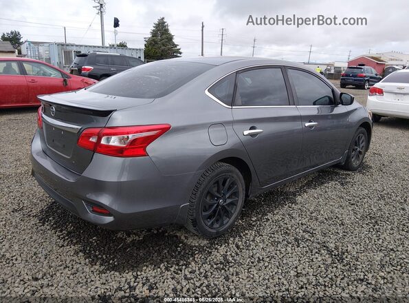 3N1AB7AP8JY346472 2018 NISSAN SENTRA Серый Задняя правая четверть