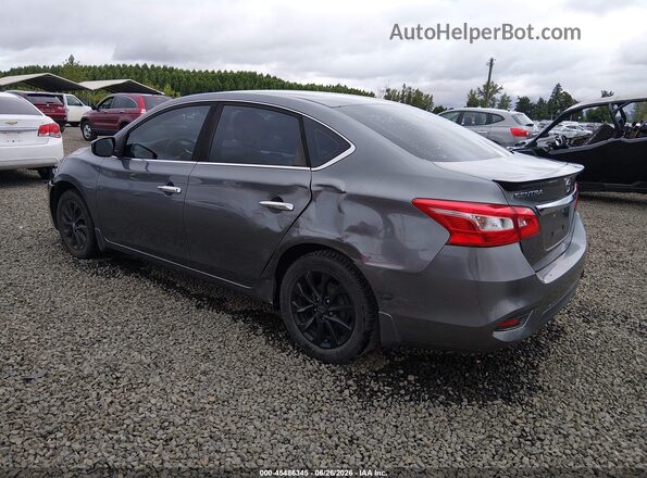 3N1AB7AP8JY346472 2018 NISSAN SENTRA Серый Задняя левая четверть