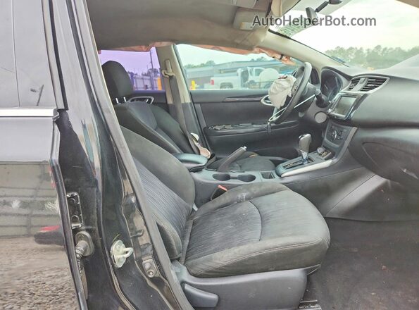 3N1AB7AP8KL626584 2019 NISSAN SENTRA Black წინა სალონის ხედი
