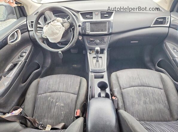 3N1AB7AP8KL626584 2019 NISSAN SENTRA Black წინა პანელის ხედი
