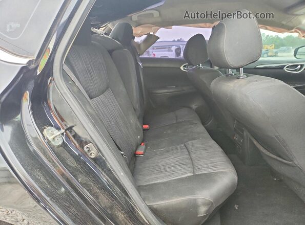 3N1AB7AP8KL626584 2019 NISSAN SENTRA Black უკანა სავარძლების ხედი