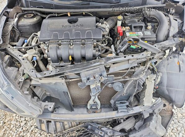 3N1AB7AP8KL626584 2019 NISSAN SENTRA Black უკანა სალონის ხედი