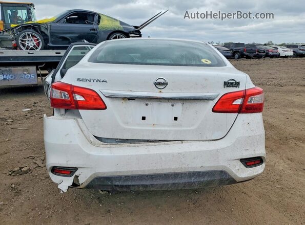 3N1AB7AP8KY202034 2019 NISSAN SENTRA Белый Вид сзади