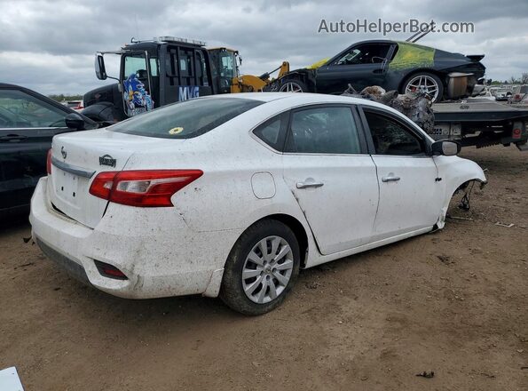 3N1AB7AP8KY202034 2019 NISSAN SENTRA Белый Задняя правая четверть