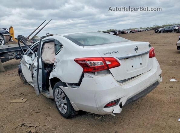 3N1AB7AP8KY202034 2019 NISSAN SENTRA Белый Задняя левая четверть