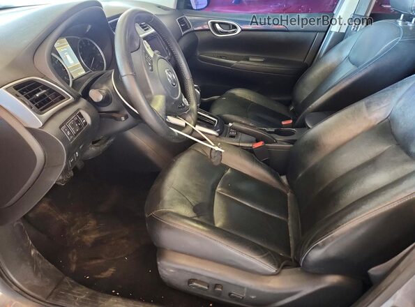 3N1AB7AP8KY216774 2019 NISSAN SENTRA Gray Widok wnętrza z przodu