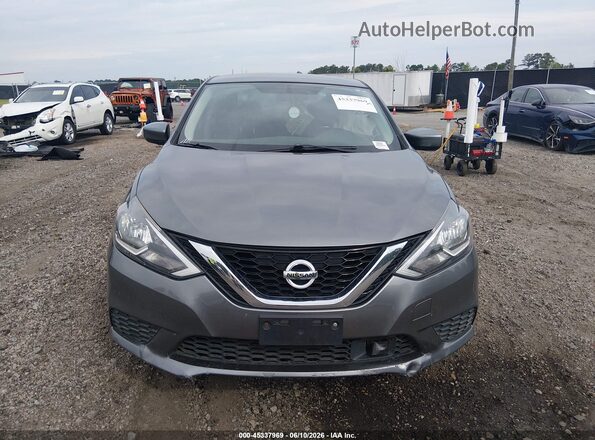 3N1AB7AP8KY217066 2019 NISSAN SENTRA Gray უკანა სალონის ხედი
