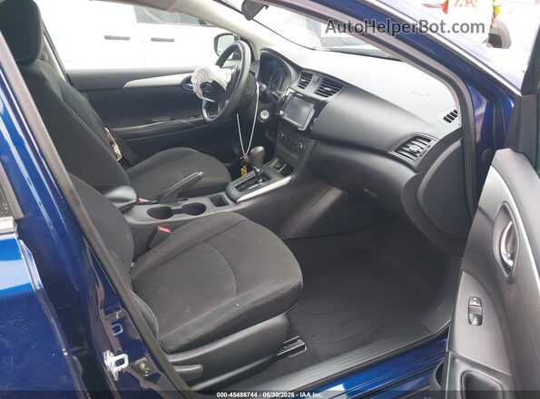 3N1AB7AP8KY217598 2019 NISSAN SENTRA Blue Front interior view