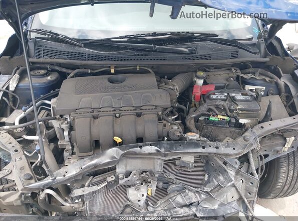 3N1AB7AP8KY217598 2019 NISSAN SENTRA Blue Rear view