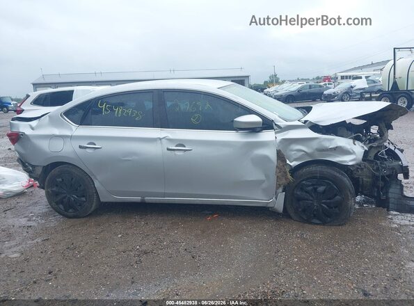 3N1AB7AP8KY217682 2019 NISSAN SENTRA Burgundy Widok zestawu wskaźników