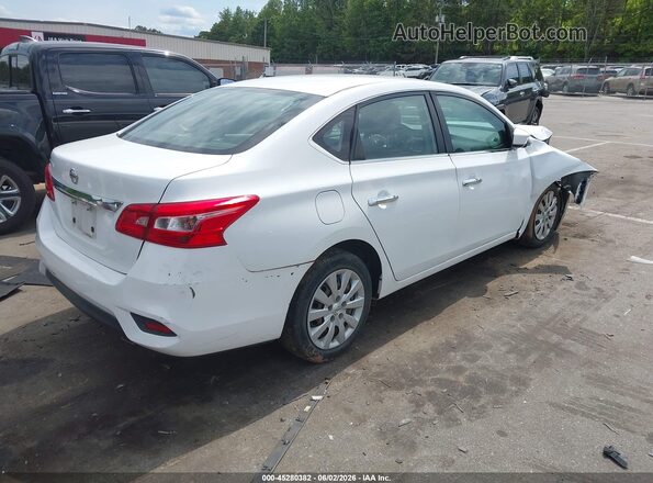 3N1AB7AP8KY226933 2019 NISSAN SENTRA White Trasero derecho