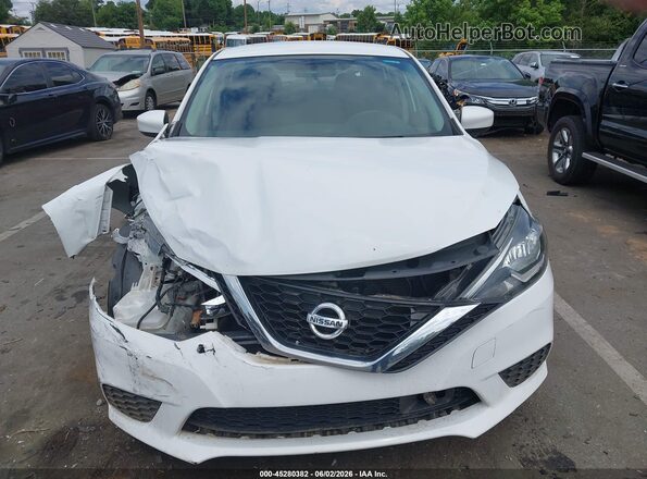 3N1AB7AP8KY226933 2019 NISSAN SENTRA White Vista interior trasera