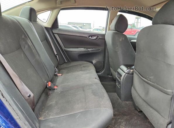 3N1AB7AP8KY241187 2019 NISSAN SENTRA Blue Vista de los asientos traseros