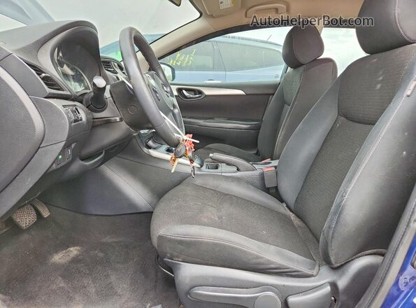 3N1AB7AP8KY241187 2019 NISSAN SENTRA Blue Vista interior delantera