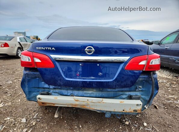 3N1AB7AP8KY241187 2019 NISSAN SENTRA Blue Vista trasera