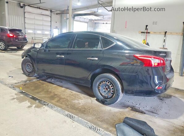 3N1AB7AP8KY262881 2019 NISSAN SENTRA Черный Задняя левая четверть