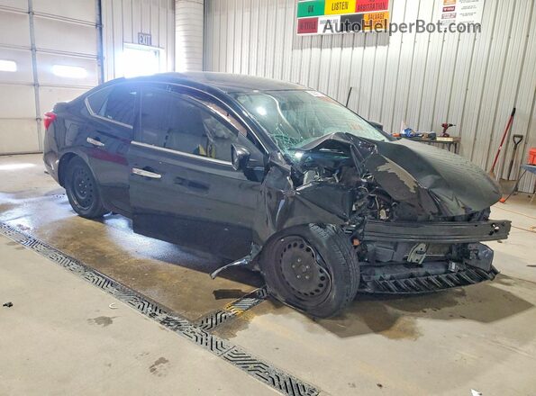 3N1AB7AP8KY262881 2019 NISSAN SENTRA Черный Передняя правая четверть