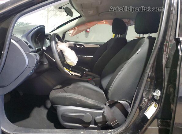 3N1AB7AP8KY262881 2019 NISSAN SENTRA Черный Вид салона спереди