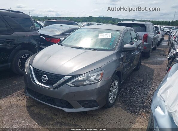 3N1AB7AP8KY267630 2019 NISSAN SENTRA Gray Front left
