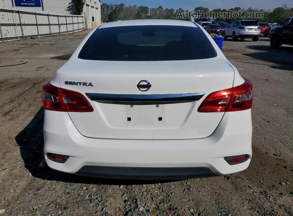 3N1AB7AP8KY269846 2019 NISSAN SENTRA White Հետևի տեսք